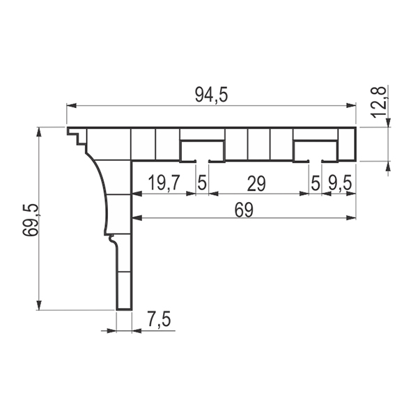 Plafonska dvokanalna garnišna sa maskom